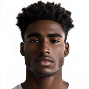 Create an image of a 21-year-old African American man from Ingle...