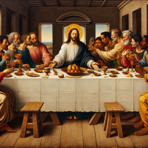 The disciples at the Last supper