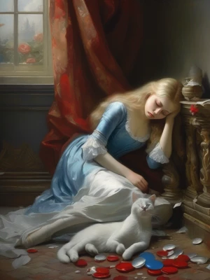 impressionism,baroque, tragic, haunting. Dead girl (14 year old...