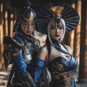 raiden shogun with leblanc from league of legend