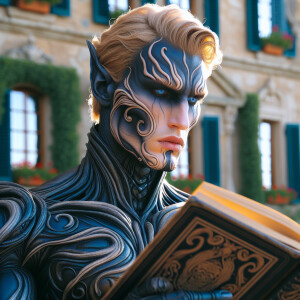Caranthir-Ar-Fieniel from the Witcher. Black eldritch armor. Pal...
