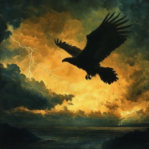 And out of the west there would come at times a great eagle-shap...