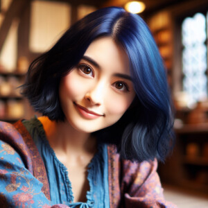 Wendy Marvell from “Fairy Tail” as a young adult, hot, dark blue...