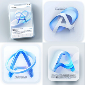 “Create a brand new app icon for Arc Search, designed to fit the...