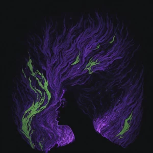 In a swirling cosmic whirlwind of colors unseen to human eyes, a...