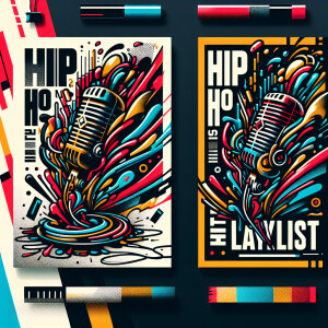 Stylish cover hip hop playlist for Spotify