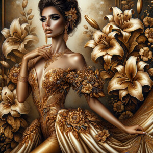 Craft an airbrushed artwork portraying a mesmerizing woman with...
