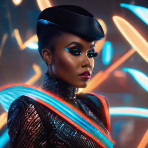 Explore the concept of Janelle Monáe as a Light Manipulator, foc...