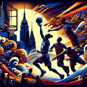 Create a poster in the style of “my hero academia” showing the N...