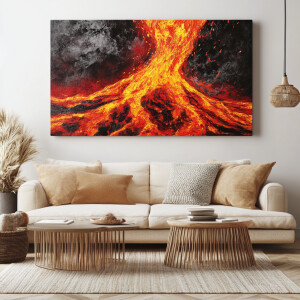 sofa and a warm, textured rug

A cozy living room features a sof...