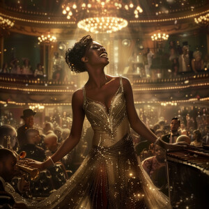 A scene set in the 1920s with a transgender black woman captivat...