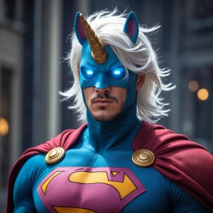 Imagine a bad ass superhero named unicorn Man.