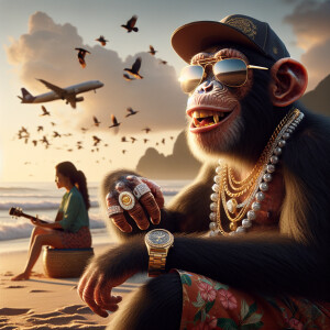 Creat an high resolution, 8k Hyperrealistic image of a cheerful...