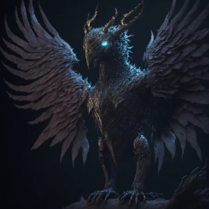 In the virtual realm of a digital anime, a stunningly foreboding...