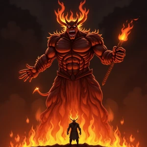 brave souls! As the flames rise, the demon king awakens. His mol...