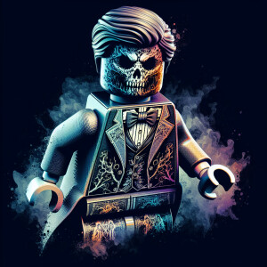 A somber illustration of  a horrorcore Freddy Krueger with fanta...