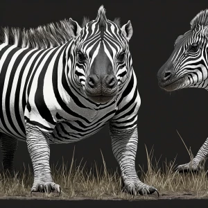 Create an illustration of a Komodo dragon with the distinct blac...