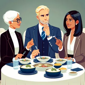 President Trump eating dinner with pelosi and Kamala Harris