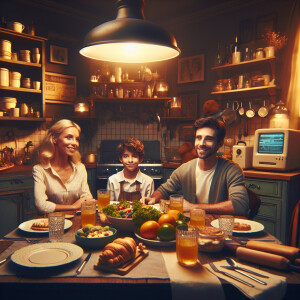 "Create a scene depicting the fifth frame. Show the interior of...