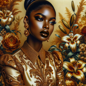 Craft an airbrushed artwork portraying a mesmerizing woman with...