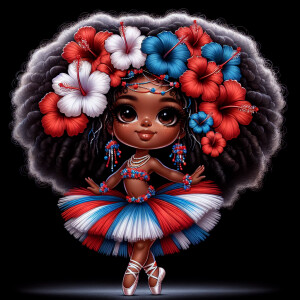 Please create an airbrush illustration of a caricature chibi sty...