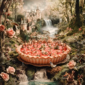 Please make a hyperrealistic vintage photo with fairy elf magica...