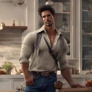 hombre se llama Julio y tiene un cuerpo musculoso y envidiable a...