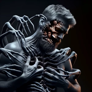 I am my monster.  My monster is me,ultra-detailed, ultra-realist...