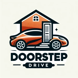 Logo for Doorstep Drive, a convenient car rental service correct...
