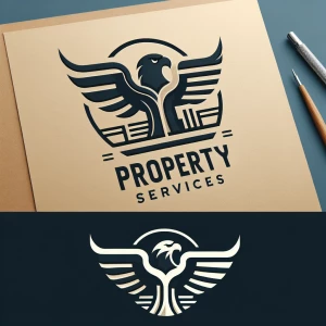 Create a sleek, deco design, modern logo for "John Eagle Propert...