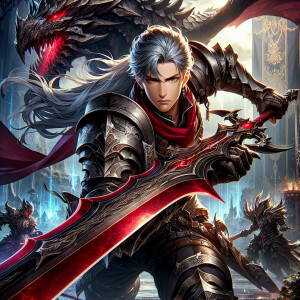 Create a dynamic wallpaper featuring the character Old Ragna fro...