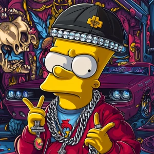 cartoob,ANSI art style  combined with storybook digital art inte...