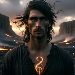 Ultra-realistic, cinematic portrait of Jaelor, a lean, weathered...
