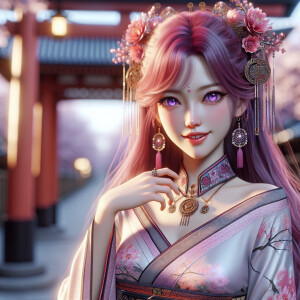 masterpiece, best quality, 1girl, kpop idol, yae miko, detached...