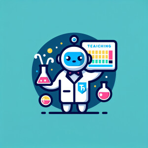 create a logo for chemistry teacher chatbot
