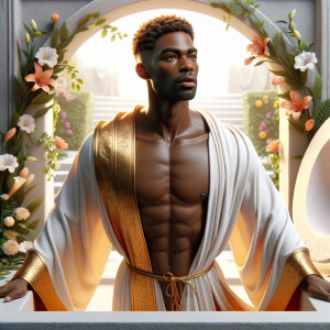 ultra 3-D realistic, perfect anatomy, perfect proportions, afric...