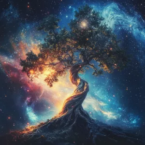 Create an ultra-high-definition, portrait-oriented surreal fanta...