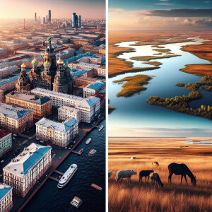 Санкт-Петербург и Калмыкия