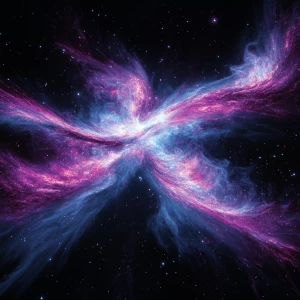 In the depths of the universe, a celestial body pulses with vibr...