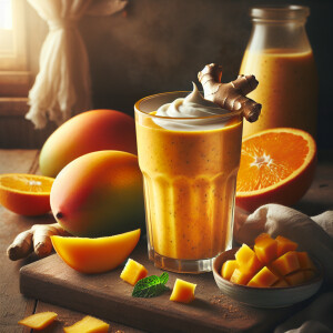 Picture of a Ginger-Mango Orange
Creme Smoothie