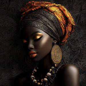 hypnotic mesmerizing ebony african goddesses in fantastic africa...