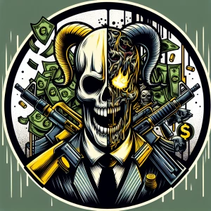 Create aa cartoonish comic style professional ,  horror-themed c...