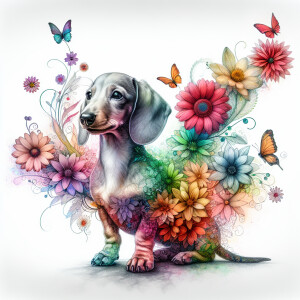 A mesmerizing watercolor and pencil illustration captures the es...
