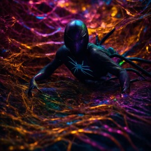 A shimmering, otherworldly sonic symbiote pulsates with ethereal...