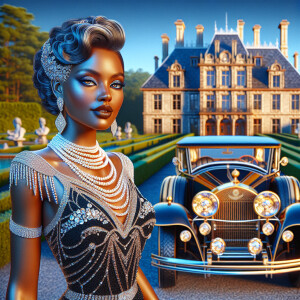 Create a vibrant, 3-D realistic illustration of an light skin, H...