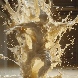 A hyper-realistic cinematic animation of a humanoid figure made...