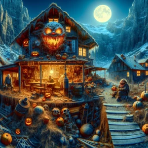 Crazy, scary, spooky, hilarious , ultra-detailed, ultra-realisti...