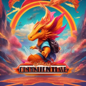 Create a vibrant, eye-catching YouTube banner for an animation c...