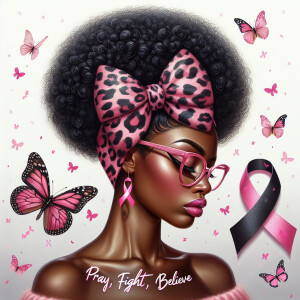 Create a digital oil painting-style illustration of an African A...