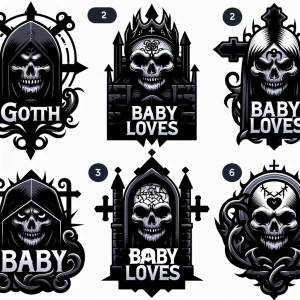 5 Different shaped logos for (Baby loves) logo